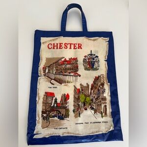 ULSTER WEAVERS Reusable Tote Shopping Bag PVC Cotton Made UK Chester City Scenes